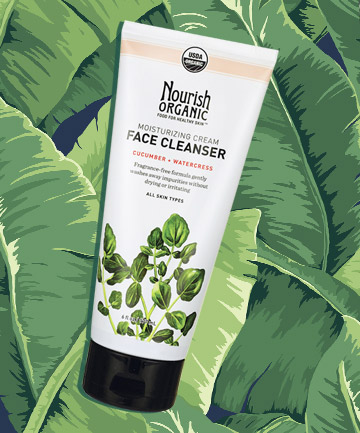 Mỹ phẩm tự nhiên Nourish Organics Moisturizing Cream Face Cleanser với chiết xuất từ lô hội, dầu dừa và dưa leo 
