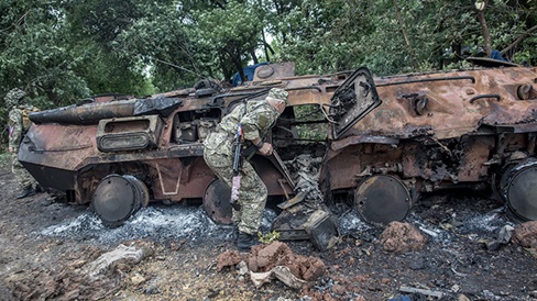 Vũ khí hóa học được sử dụng ở Đông Ukraine
