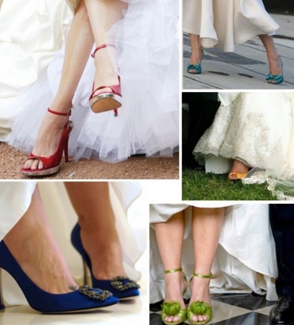 Giày cao gót cũng rất cần thiết cho cô dâu trong ngày cưới
