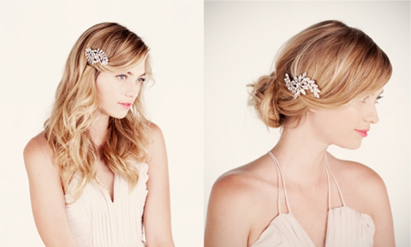 Những trang sức lấp lánh là loại phụ kiện tóc phổ biến nhất dành cho cô dâu hiện nay
