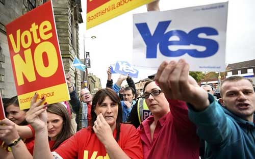 Kết quả bỏ phiếu ly khai ở Scotland cho thấy vương quốc Anh vẫn là một khối độc lập