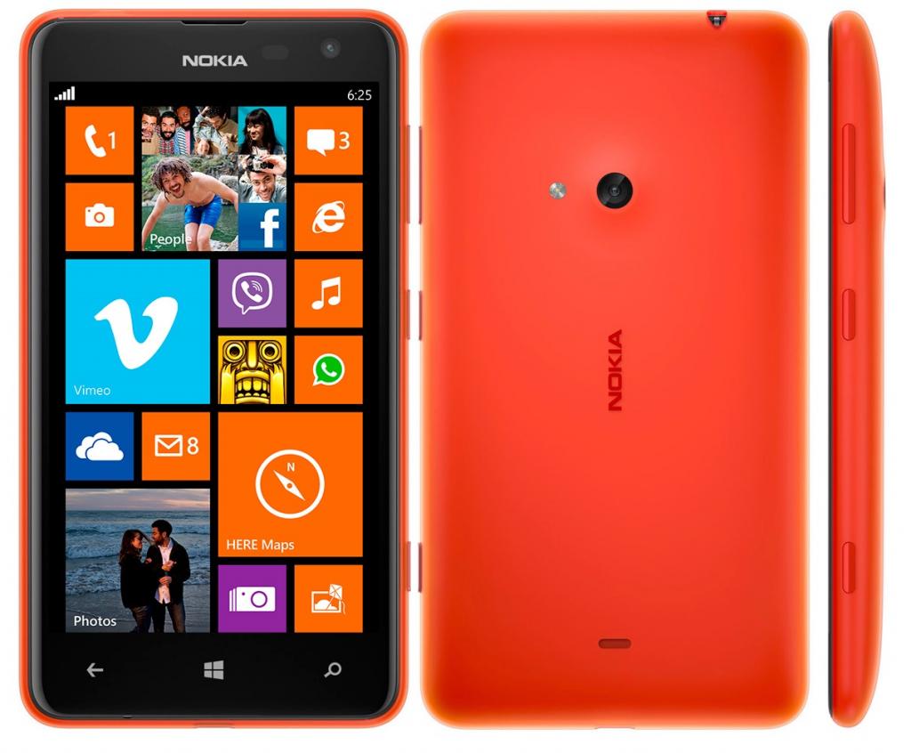 Lumia 625 gây chú ý bởi kích thước màn hình 4,7 inch, một trong những smartphone giá rẻ đáng mua