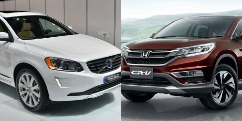 Khi so sánh xe ô tô, cả 2 phiên bản 2014 Honda CRV và Volvo XC60  đều có những cải tiến nhất định