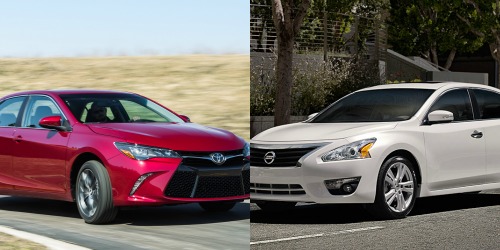 Khi so sánh xe ô tô và Camry và Altima đều là những lựa chọn hàng đầu trong phân khúc sedan năm 2015