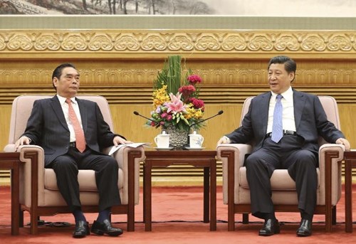 Thường trực Ban Bí thư Lê Hồng Anh hội kiến với Chủ tịch Trung Quốc Tập Cận Bình về quan hệ Việt – Trung.