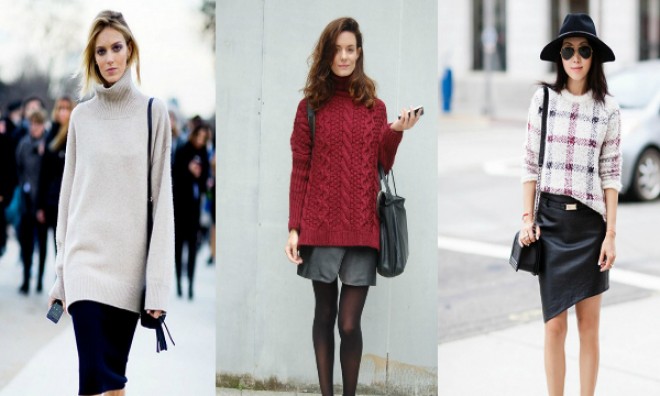 Áo len với mẫu mã và kiểu dáng đa dạng là một xu hướng nổi bật trong thời trang mùa đông 2014. Ảnh minh họa