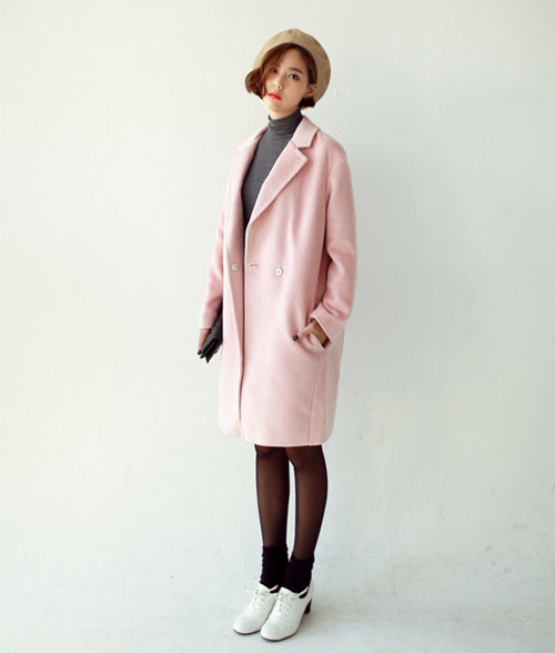 Thời trang Tết 2015 cho bạn gái miền Bắc sẽ thật trẻ trung và sành điệu với áo khoác hồng pastel