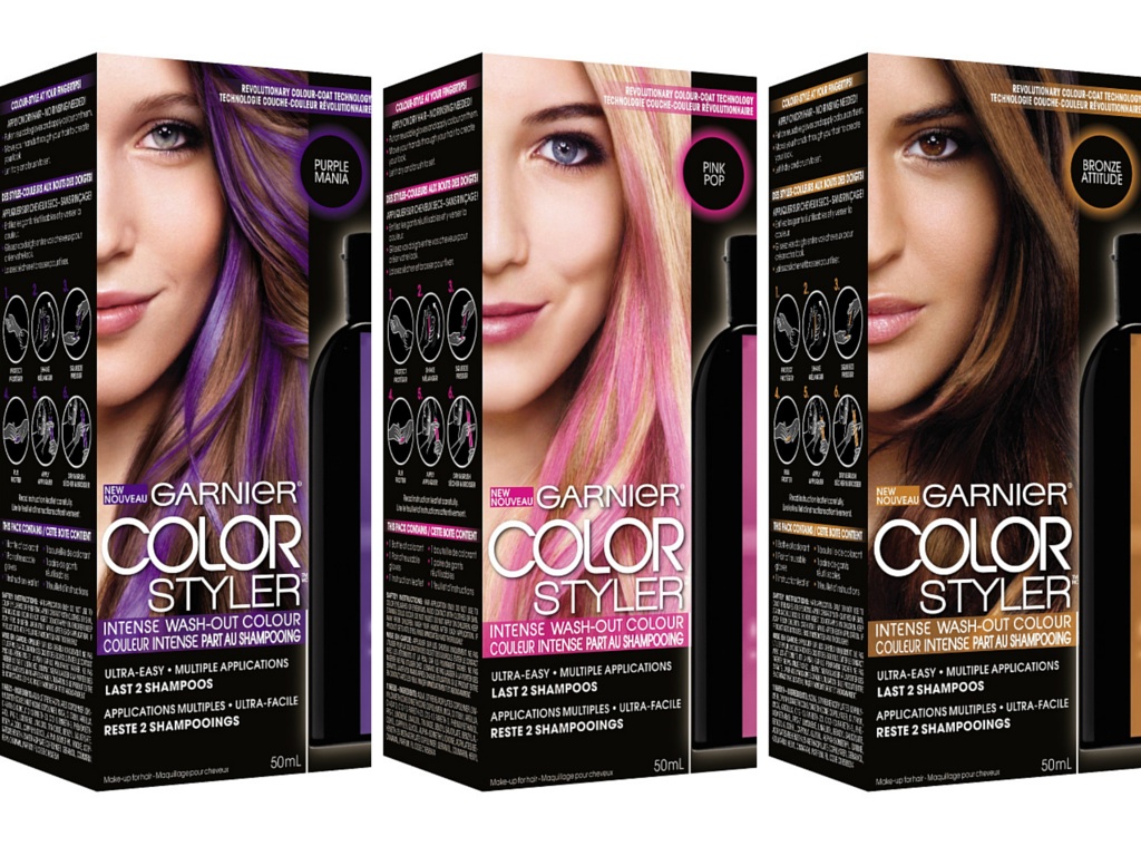 Garnier Color Styler nổi bật với m&agrave;u hồng s&aacute;ng v&agrave; m&agrave;u cam