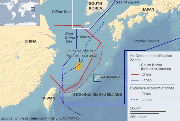 Tranh chấp lãnh hải ở Biển Đông Trung Quốc đặt ra những căng thẳng trong mối quan hệ Trung- Nhật 
