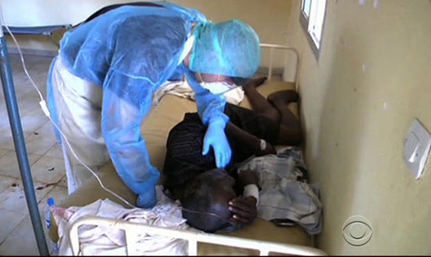Bệnh nhân mắc bệnh Ebola ở Tây Phi. 