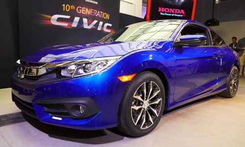 Honda Civic Coupe 2016 trang bị 2 phiên bản động cơ