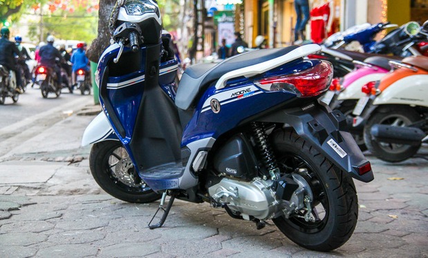 Xe Honda Moove có mức tiêu hao nhiêu liệu khoảng 62,3 km/lít xăng