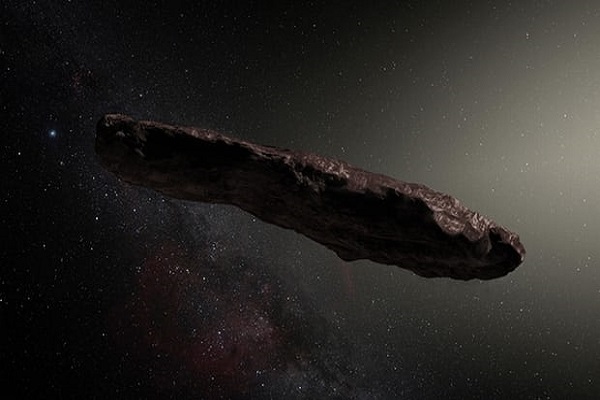 Tiểu hành tinh liên sao Oumuamua chỉ phản lại 4% ánh sáng chiếu đến nó. Ảnh: ESO / M. Kornmesser / PA.