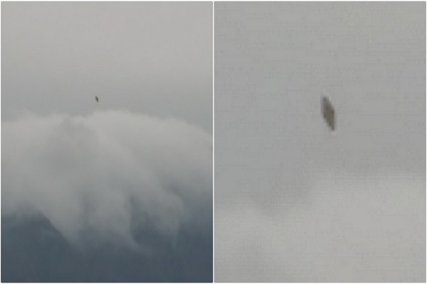 Vật thể nghi UFO kỳ lạ hình kim cương bay lượn trên bầu trời Hawaii