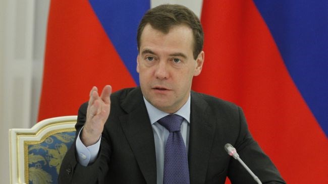 Tình hình Ukraine mới nhất: Thủ tướng Nga Dmitry Medvedev tại cuộc họp báo hôm qua