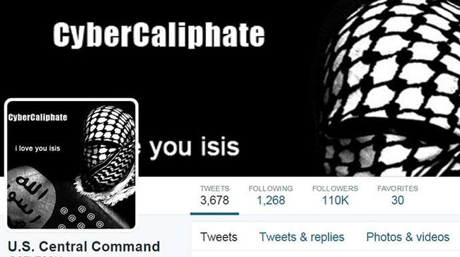 Khủng bố IS liên tiếp tấn công mạng Bộ Chỉ huy quân đội Mỹ