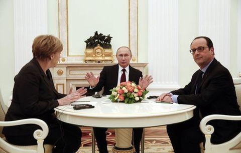 Lãnh đạo Nga, Đức, Pháp bàn về tình hình Ukraine