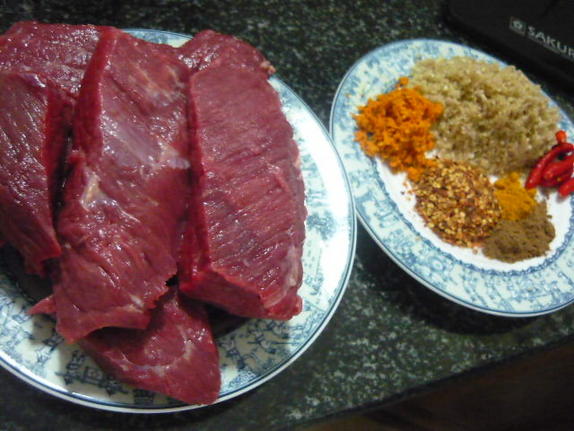Các nguyên liệu trong cách làm thịt bò thơm ngon
