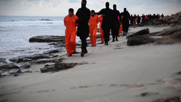 Các nạn nhân Ai Cập bị IS dẫn ra bờ biển và hành quyết tại đó