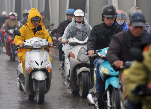 Dự báo thời tiết ngày mai 30/1/2015: Hà Nội và các tỉnh miền Bắc đón không khí lạnh tăng cường