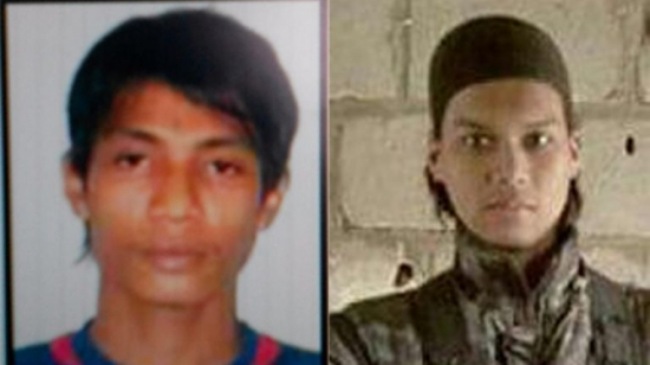Muhamad Jedi, trái, và Mohd Anwar, hai công dân Malaysia được cho là tham gia một video hành quyết con tin tại Syria tháng trước