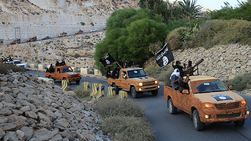 Chiến binh khủng bố IS tại Derna, đông Libya
