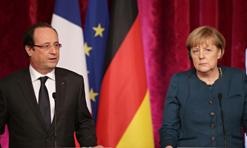 Tình hình Ukraine mới nhất: Tổng thống Pháp Francois Hollande và Thủ tướng Đức Angela Merkel nỗ lực tìm kiếm hòa bình ở miền đông Ukraine