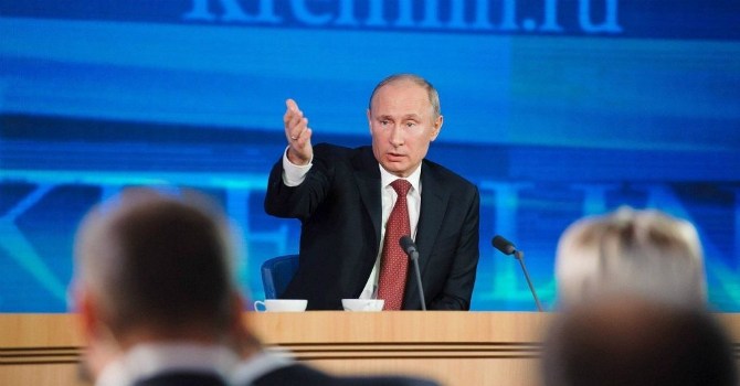 Tình hình Ukraine mới nhất: Tổng thống Nga Vladimir Putin tại cuộc họp báo thường niên diễn ra vào ngày hôm qua