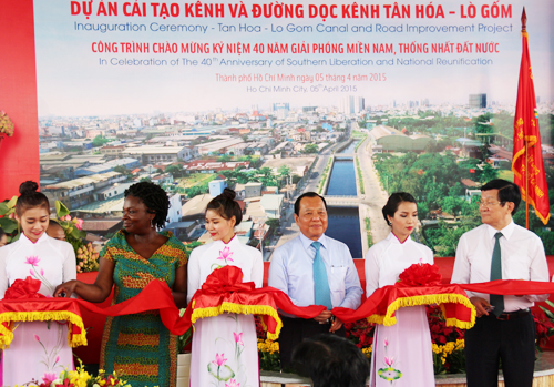 Tin tức mới cập nhật 24h ngày 5/4/2015 cho biết Khánh thành dự án làm thay đổi cuộc sống của 7 triệu người dân TPHCM