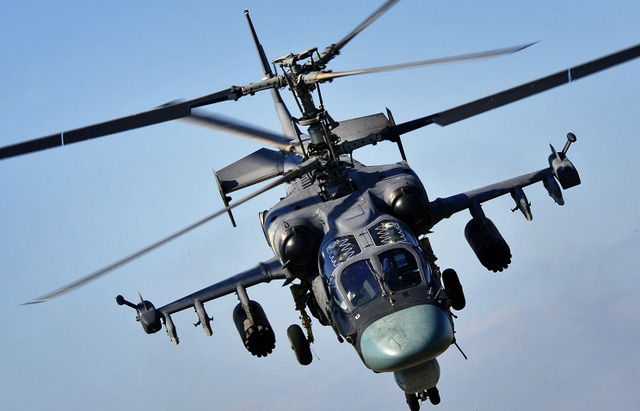 Tình hình chiến sự Syria mới nhất ngày 19/1/2015 cho biết Nga điều trực thăng tấn công Ka-52 tới Syria