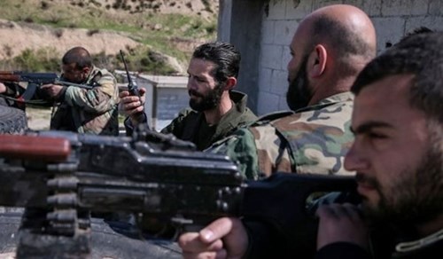 Các binh sỹ Syria trên chiến trường