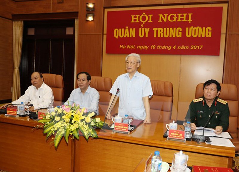  Tổng bí thư Nguyễn Phú Trọng phát biểu tại hội nghị. Ảnh: TTXVN