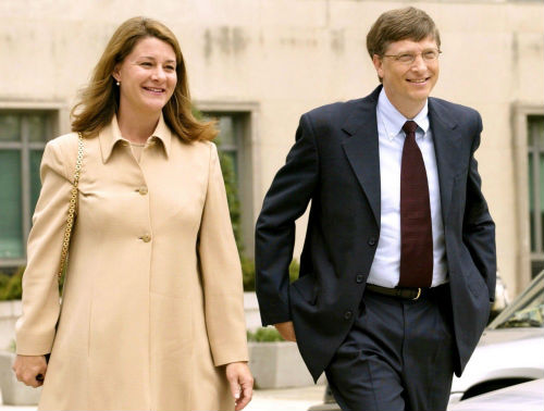 Vợ chồng tỷ phú Bill Gates. Ảnh: Internet