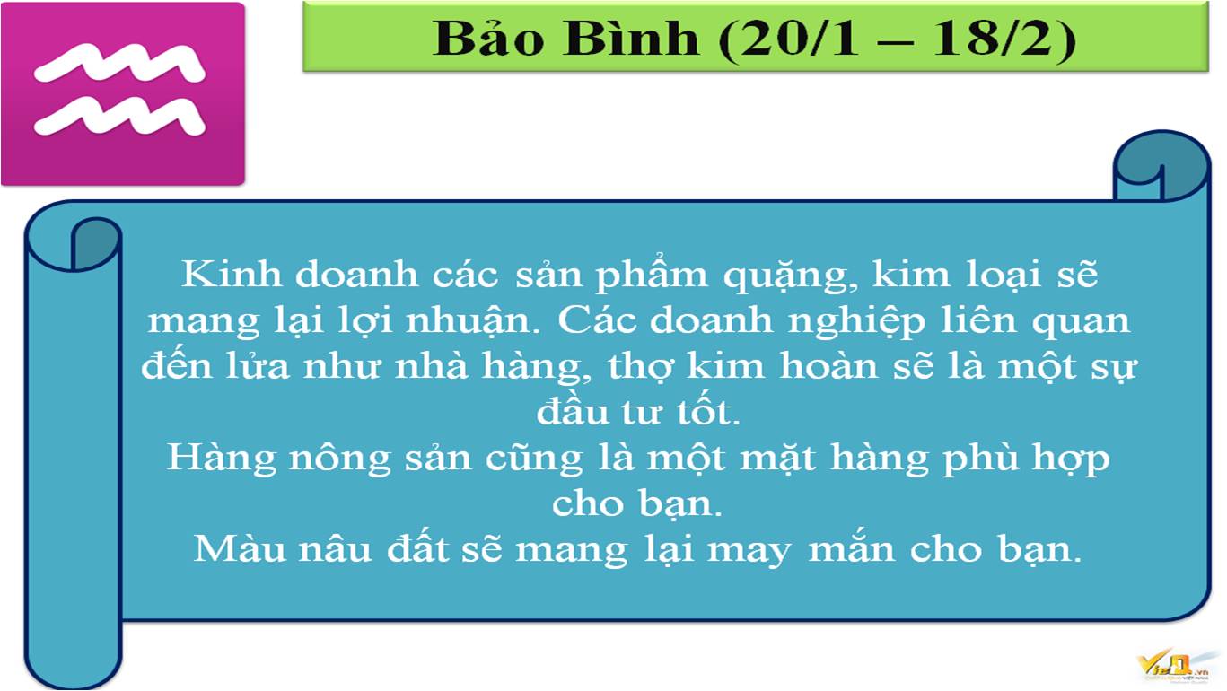 Cung hoàng đạo Bảo Bình 8.7.2014