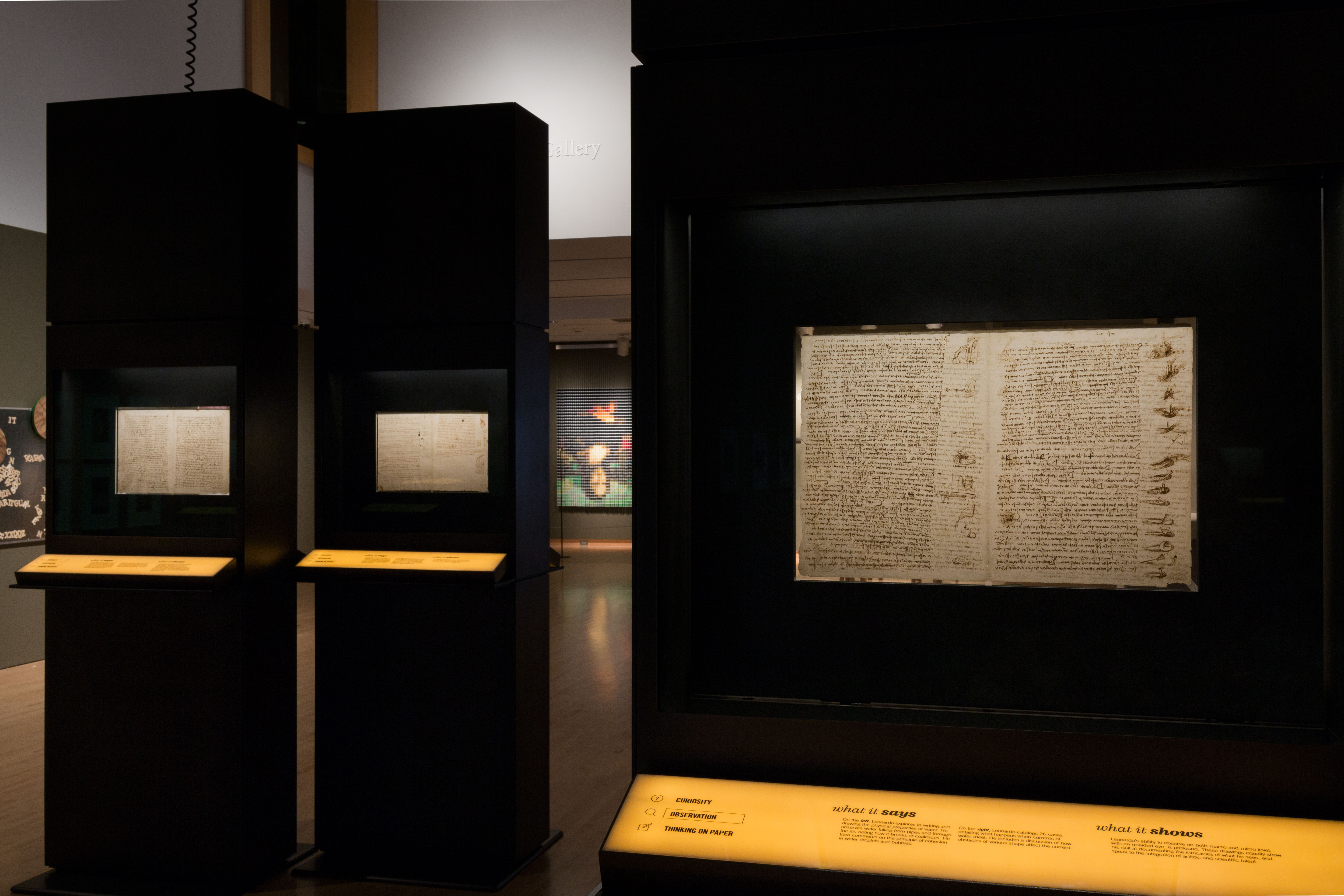 Cuốn sách Codex Leicester được trưng bày tại Bảo tàng Nghệ Thuật Phoenix