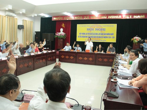 Hà Nội chốt danh sách 38 người ứng cử đại biểu Quốc hội khóa XIV