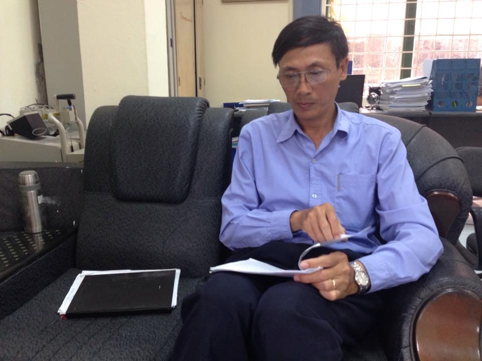 ông Dương Quốc Tuấn – Giám sát viên an toàn giao thông phụ trách khu vực Hà Nội công ty quản lý đường sắt Hà Hải
