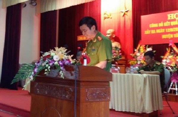 Đại tá Phạm Ngọc Thắng - Phó Giám đốc Công an tỉnh Yên Bái