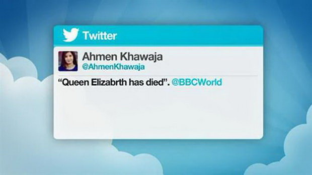Dòng tin gây bão với nội dung ‘Nữ hoàng Elizabeth qua đời’ của nữ phóng viên BBC