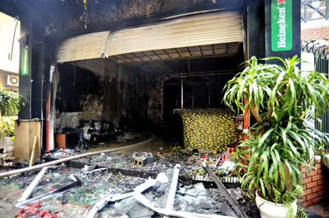 Vụ chập điện cháy nhà khiến 5 người tử vong ở quán karaoke Giảng Võ