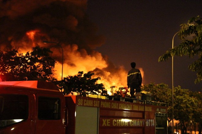 Vụ cháy nổ lớn năm 2014 ở KCN Bình Dương gây thiệt hại to lớn về tài sớn