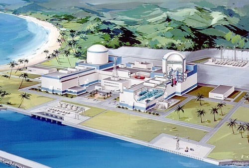 Mô hình nhà máy điện hạt nhân Ninh Thuận 1