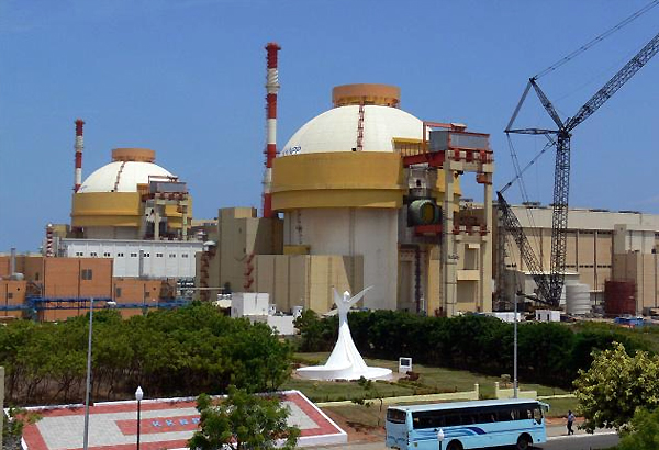 Nhà máy điện hạt nhân Kudenkulam, tại Tamil Nadu, Ấn Độ 