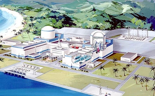 Mô hình nhà máy điện hạt nhân Ninh Thuận 