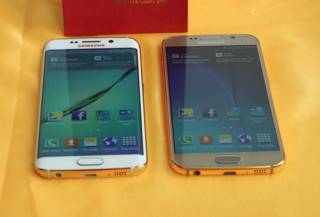 Điện thoại Samsung Galaxy nâng tầm phong cách với lớp mạ vàng nổi bật đắt giá
