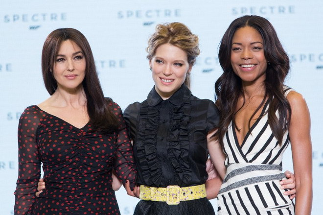 Ba Bondgirl xinh đẹp của chàng điệp viên 007 đào hoa :  Monica Bellucci, Léa Seydoux và Naomie Harris.
