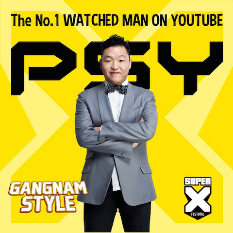 PSY là nghệ sỹ K-Pop đầu tiên được công bố trong danh sách Super X năm nay