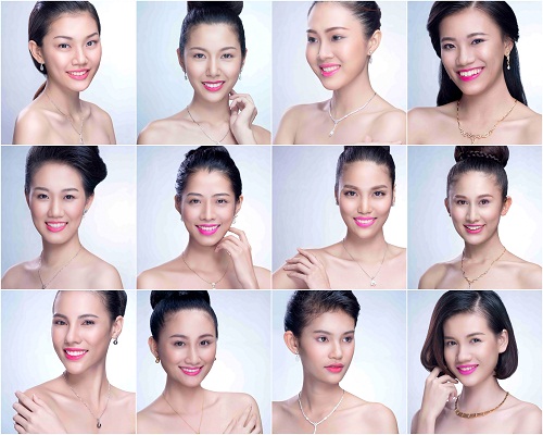 Cận cảnh nhan sắc 12 ứng viên đại diện Việt Nam tham gia Miss World, Miss International năm 2015