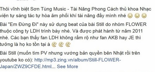 Nghi án đạo nhạc của Sơn Tùng MTP.