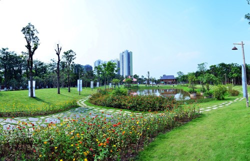 Thành phố xanh Ecopark - không gian xanh mát dịp nghỉ lễ. Ảnh minh họa